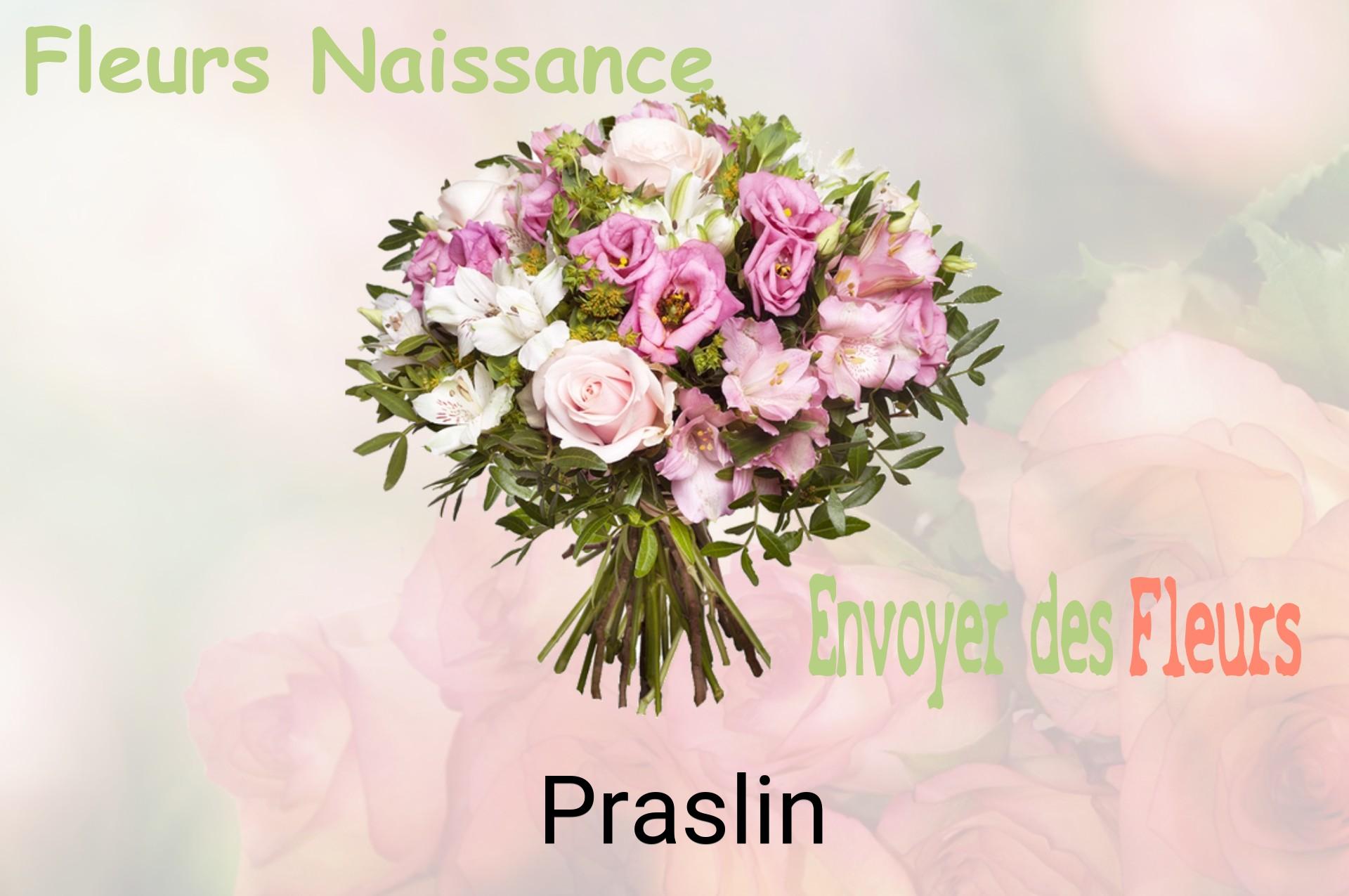 Bouquet de fleurs de naissance livré à Praslin